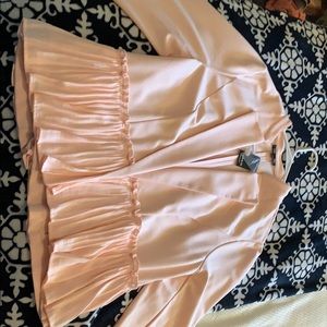 Torrid Blush Ruffle Blazer